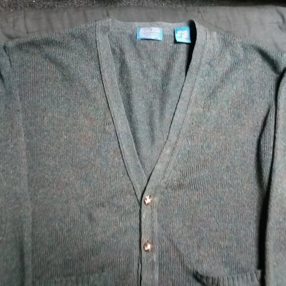 Vintage Pendleton Wool Cardigan Sweater Elbow Pads - Picture 2 of 8